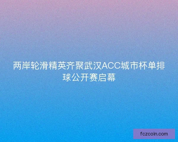 两岸轮滑精英齐聚武汉ACC城市杯单排球公开赛启幕